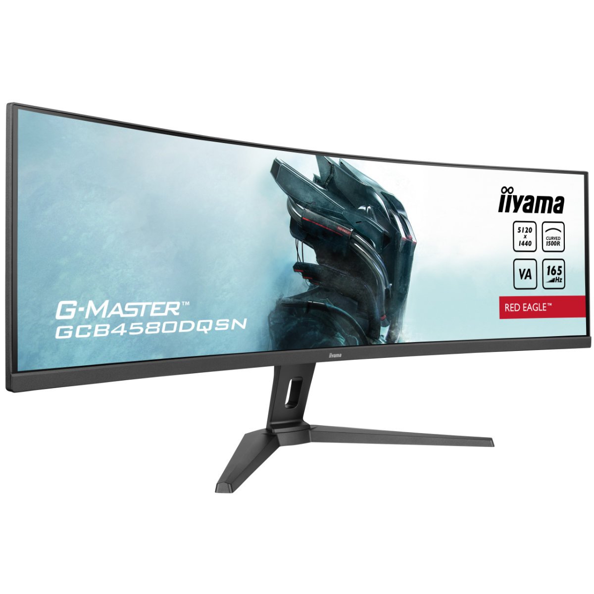 iiyama G-MASTER GCB4580DQSN-B1 against a white background.