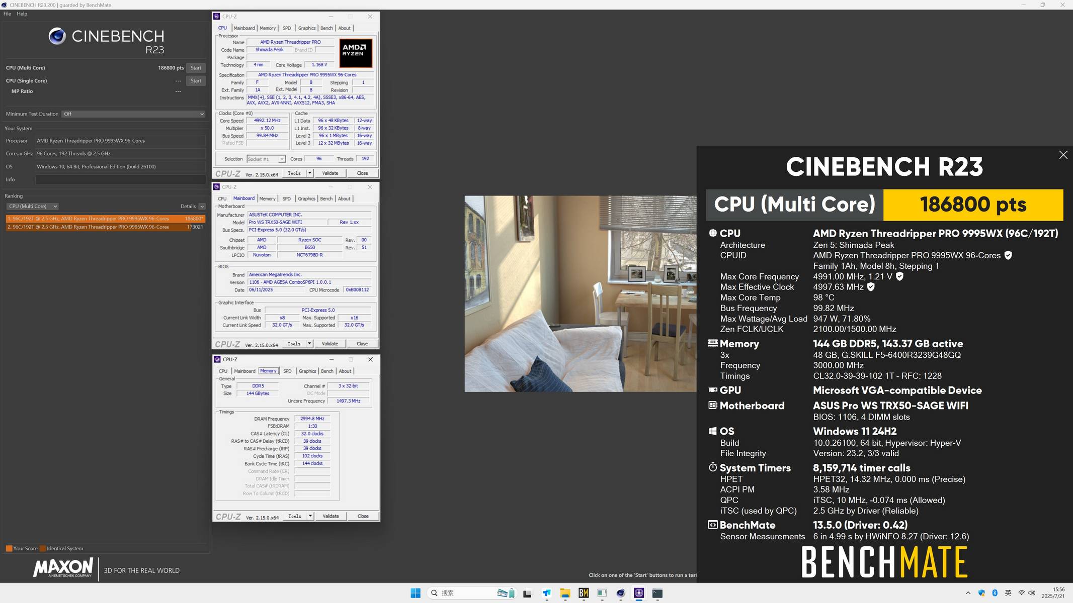 AMD's 96-core Threadripper Pro 9995WX pulls 947W when overclocked