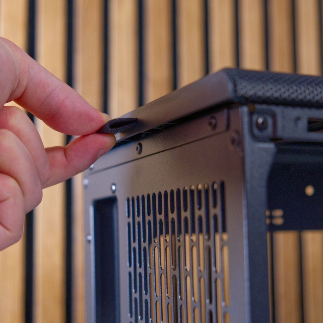 Fractal Design Epoch top panel pull tab.
