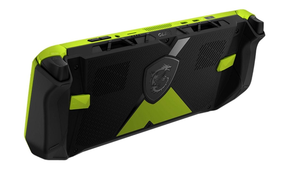 MSI Claw A8 BZ2EM rear.