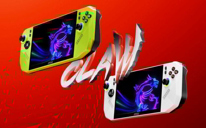 MSI Claw A8 handheld.