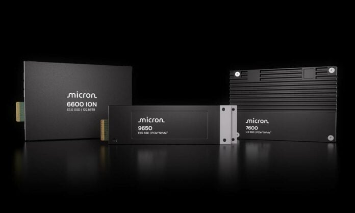 Micron 6600, 7600, and 9650 SSDs.