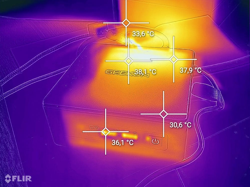 Geekom IT12 2025 Edition - Flir Temperatures