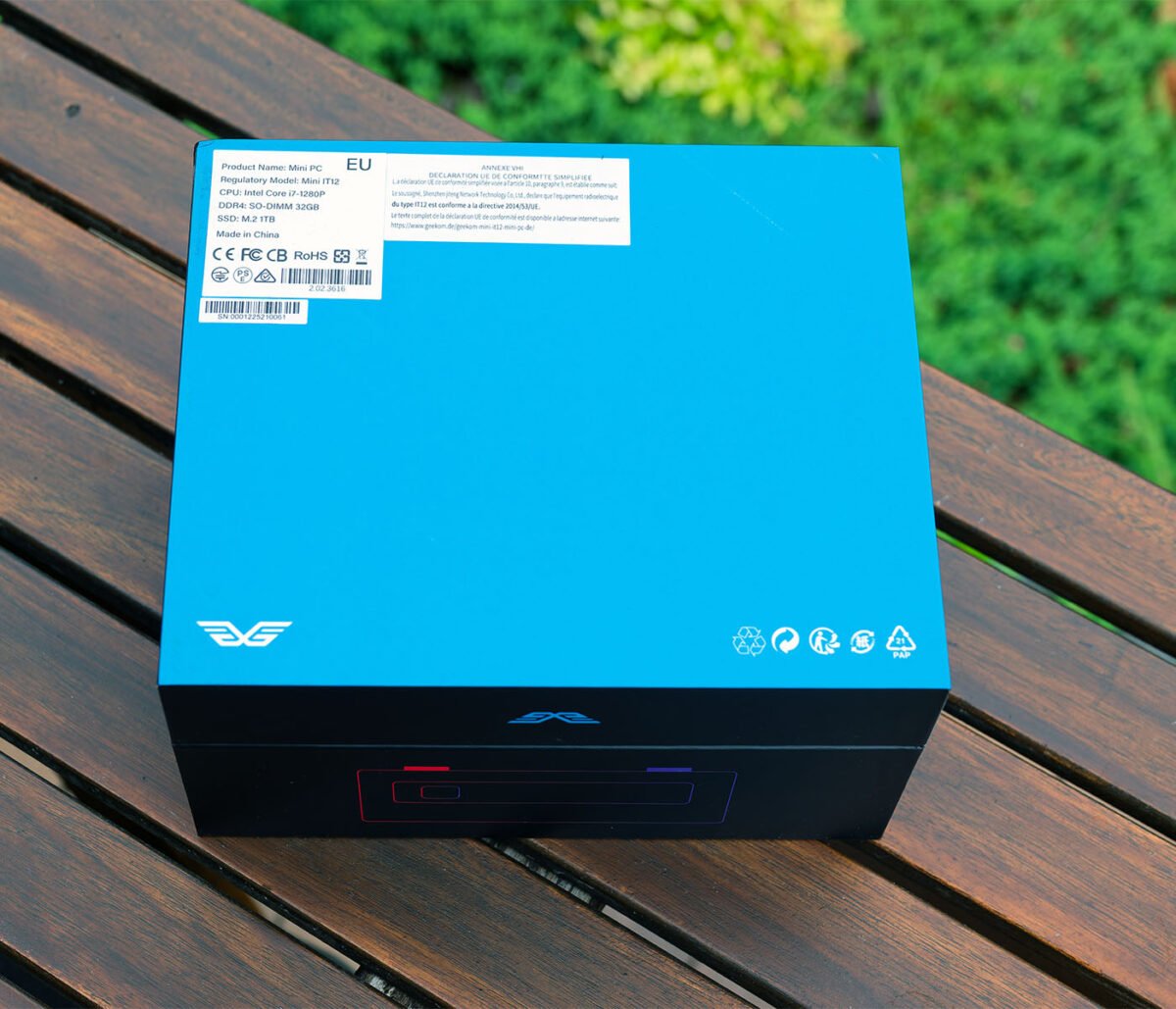 Geekom IT12 2025 Edition Unboxing - Packaging Underside