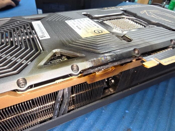 Zotac RTX 5090 catches fire.
