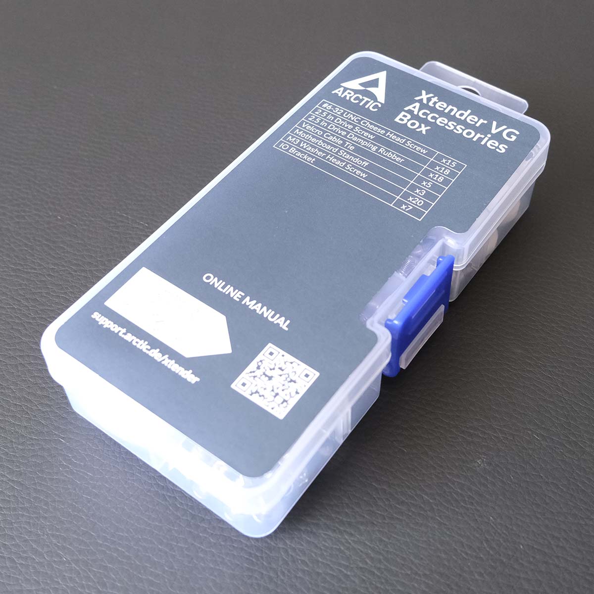 Accessories box for Arctic Xtender VG, lid closed.