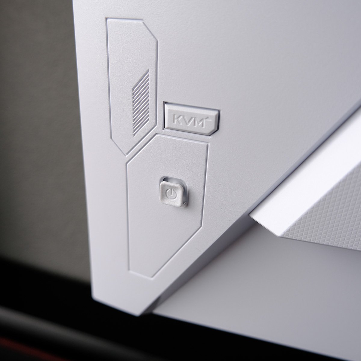 The buttons of Gigabyte M27QA Ice gaming monitor.