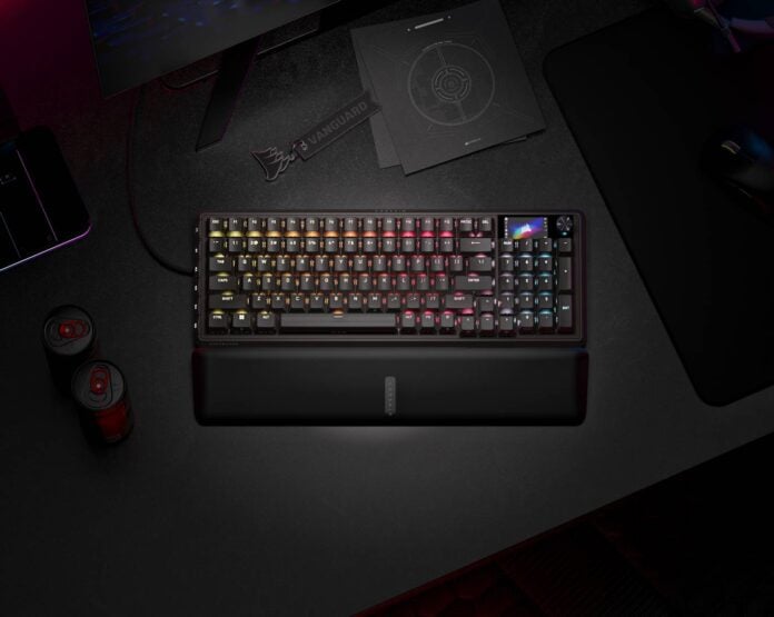 Corsair Vanguard Pro 96 Hall Effect gaming keyboard.