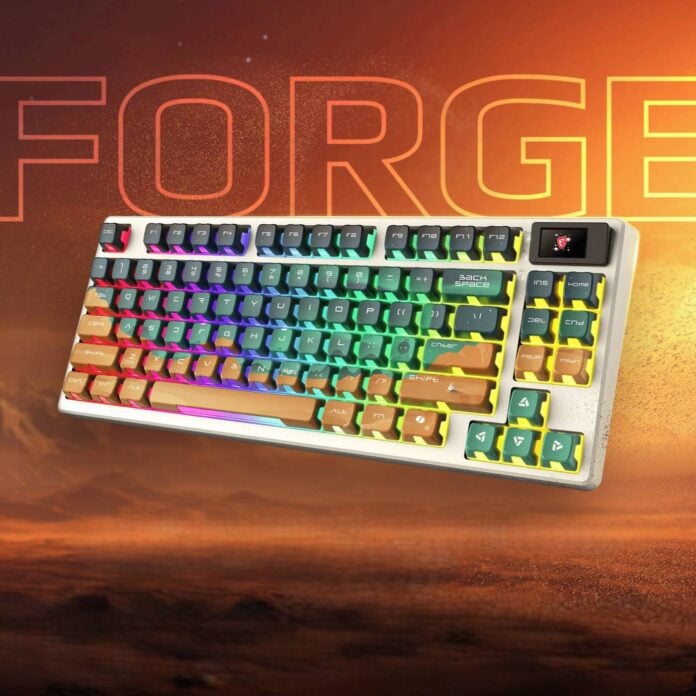 MSI Force GK600 TKL Wireless Mars keyboard.