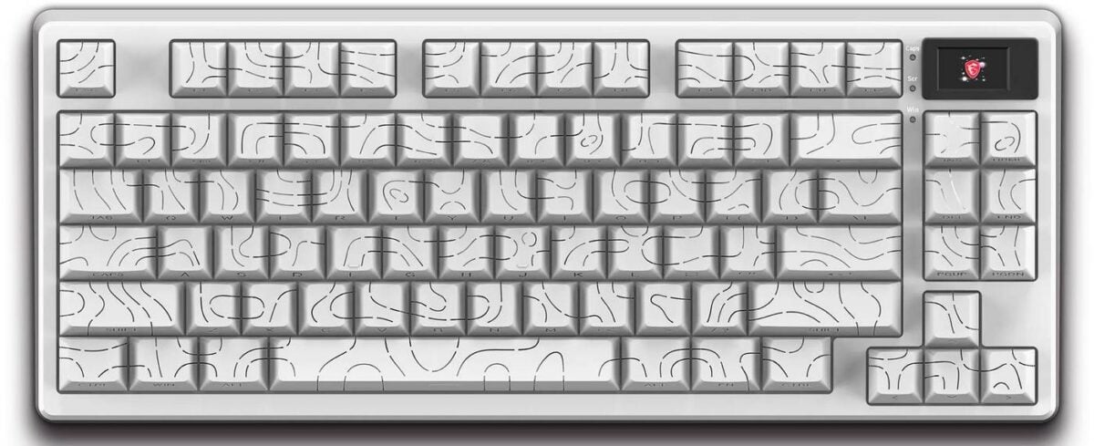 MSI Force GK600 TKL Wireless Topo White.