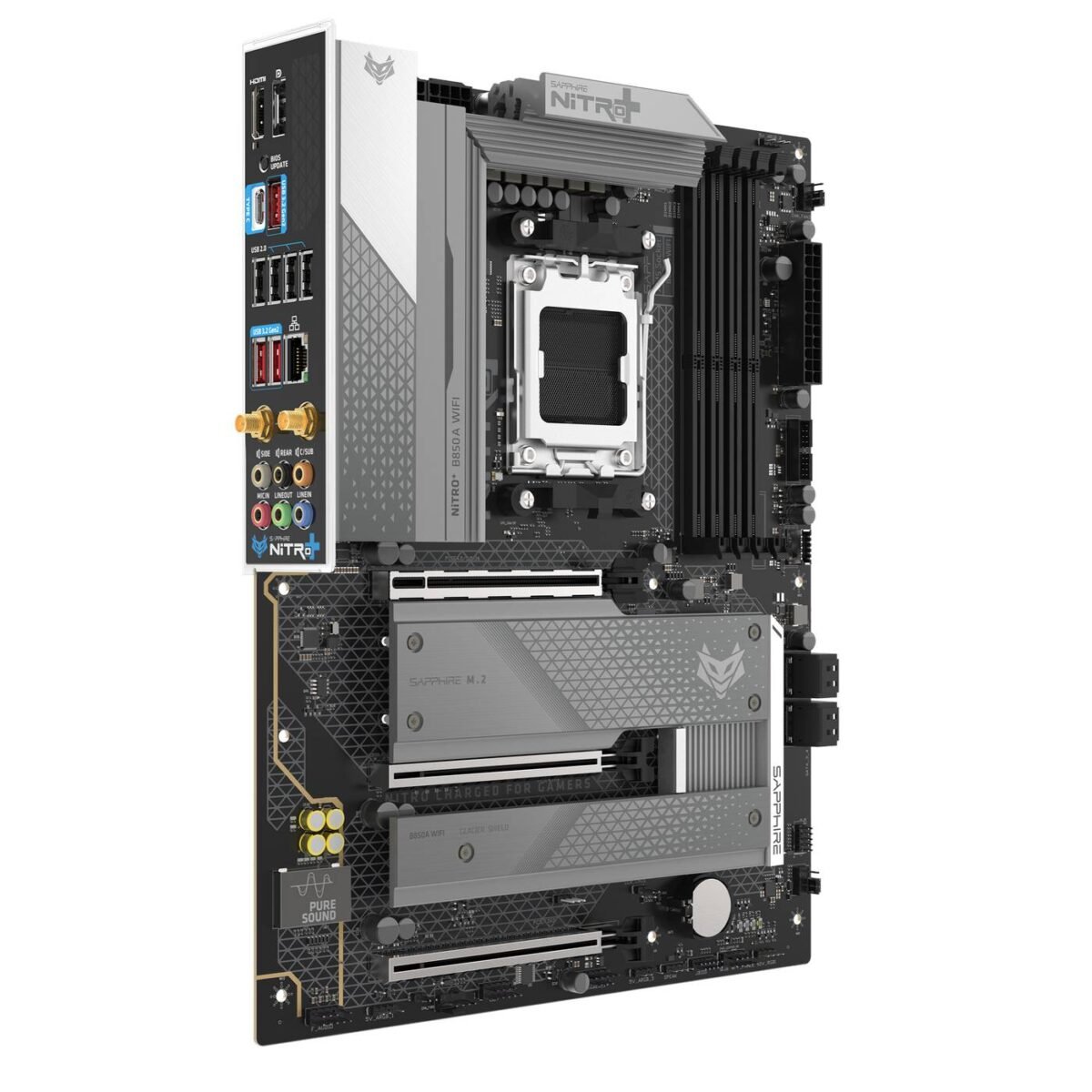 SAPPHIRE NITRO+ B850A WIFI 7 IO.