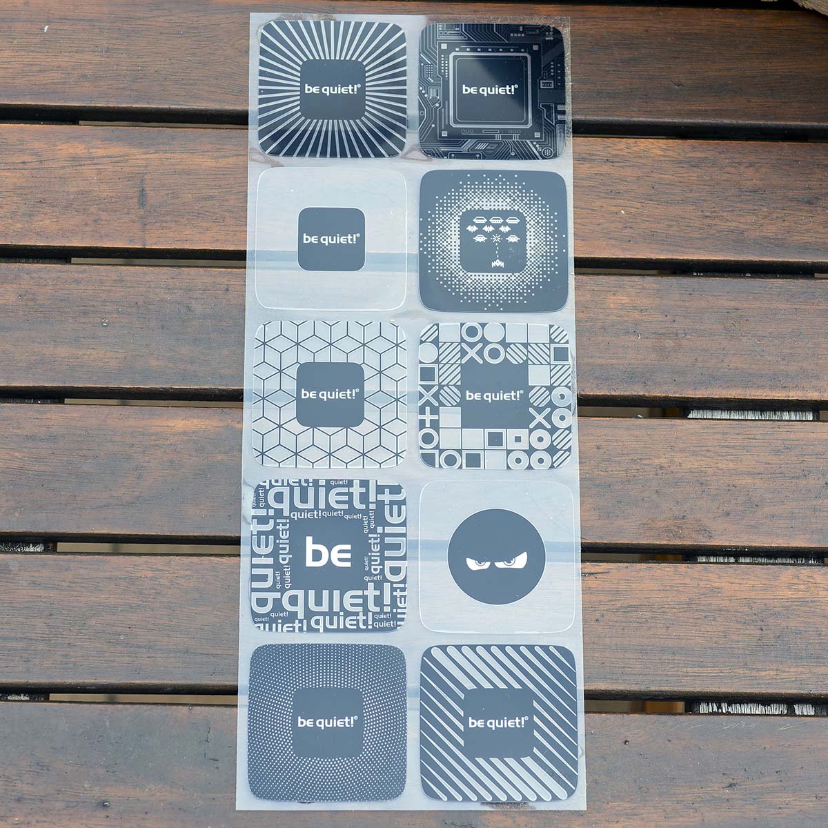 A top-down view of be quiet! Pure Loop 3 LX 360's pump stencils.