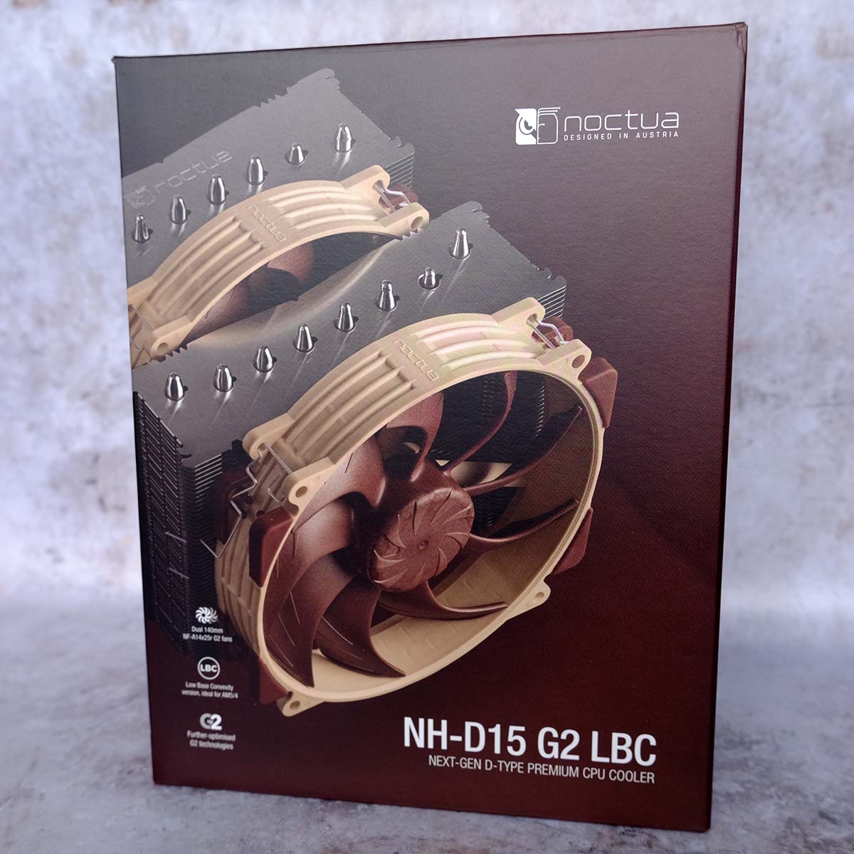 Retail packaging for Noctua NH-D15 G2 LBC.