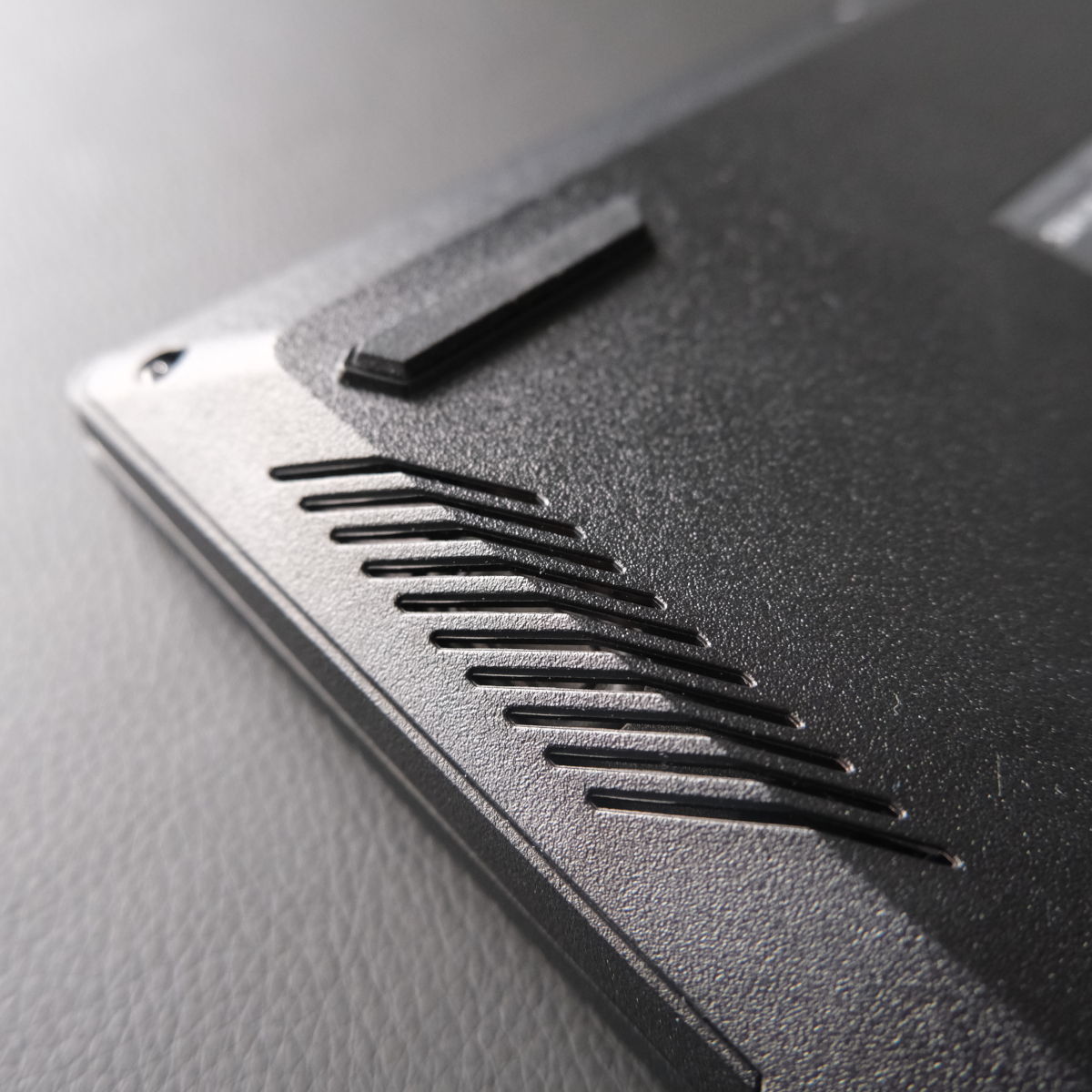A close up of one of the PCSpecialist Defiant 16's speakers.