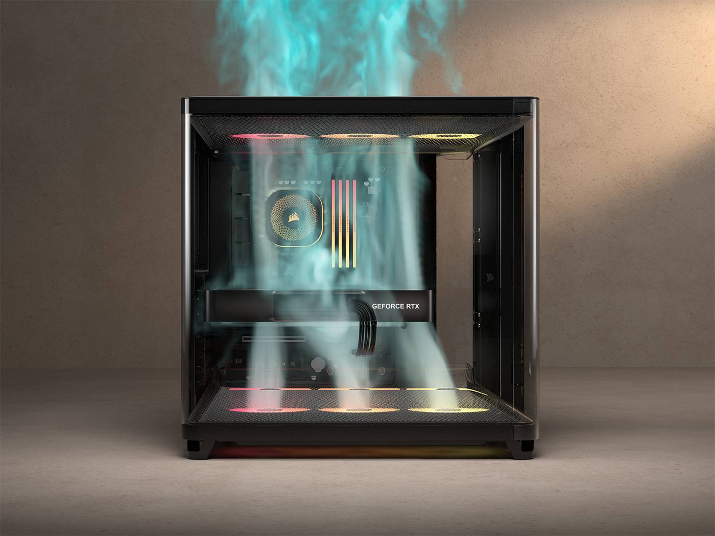 Corsair launches Air 5400 triple-chamber chassis with curved glass