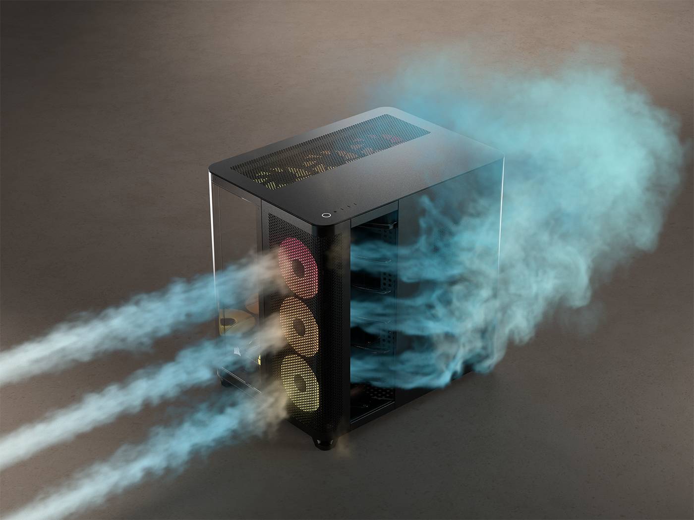 Corsair launches Air 5400 triple-chamber chassis with curved glass