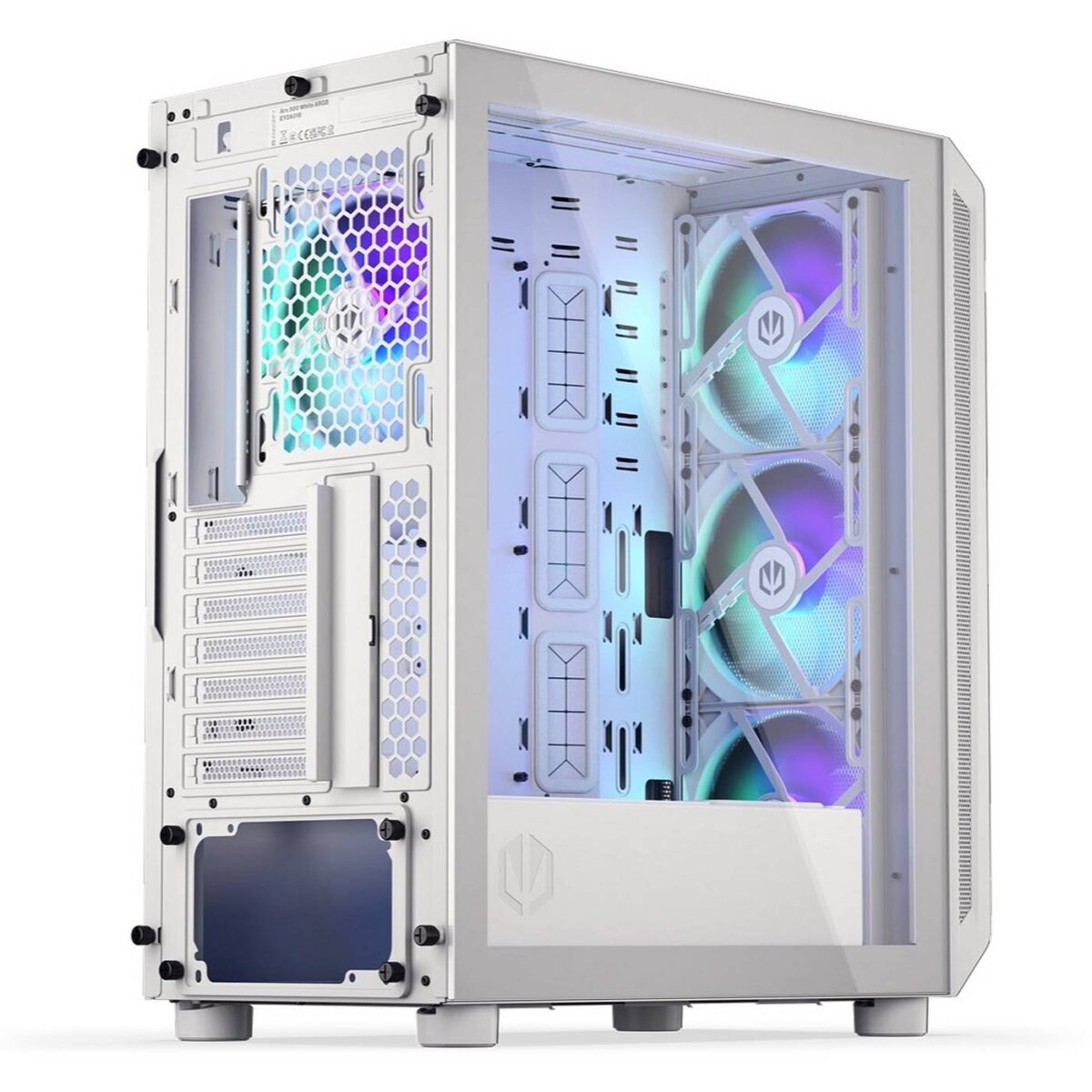 Endorfy Arx 500 White ARGB back.