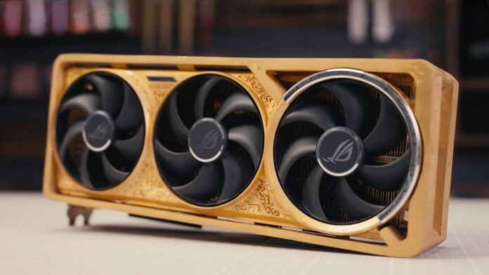 Gold Asus RTX 5090D.