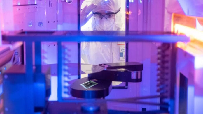 Intel fabrication facility.
