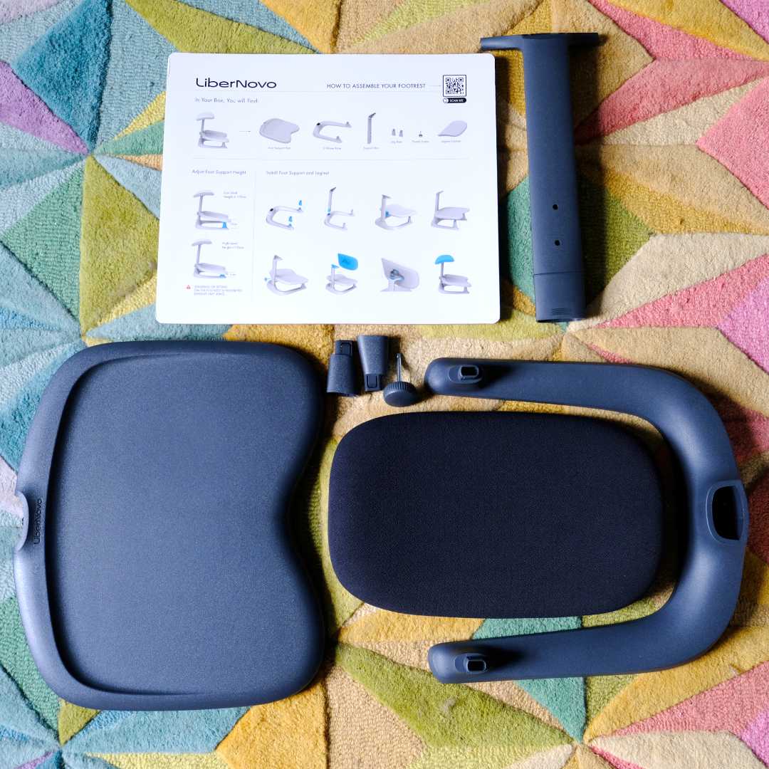 LiberNovo Omni - footrest unboxed.