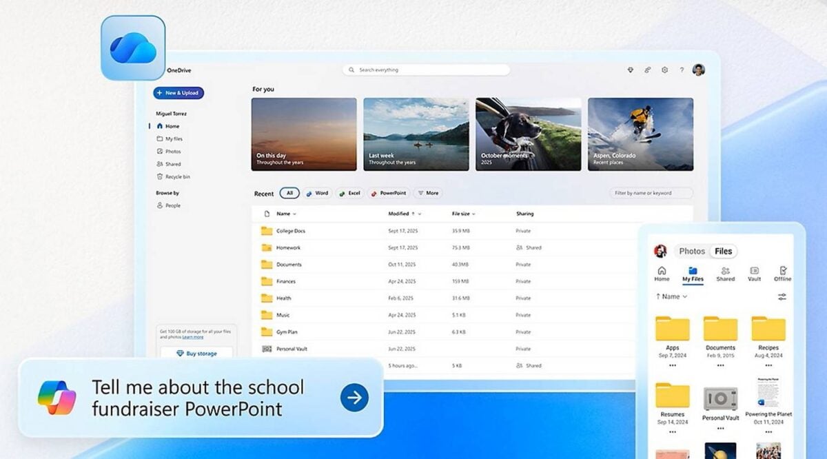 Microsoft OneDrive.