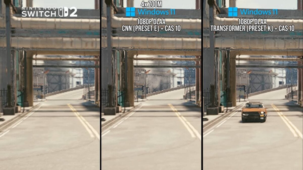 Nintendo Switch 2 DLSS in Cyberpunk 2077.