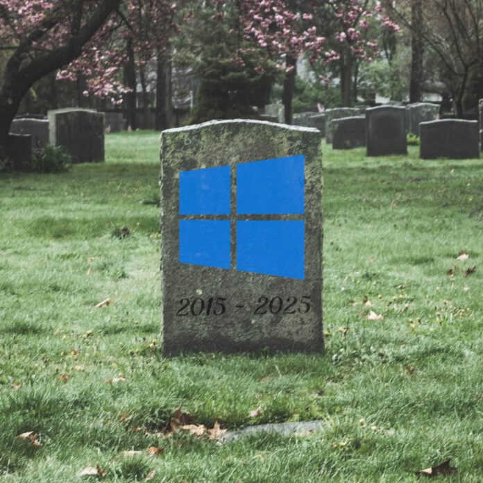 Windows 10 grave.