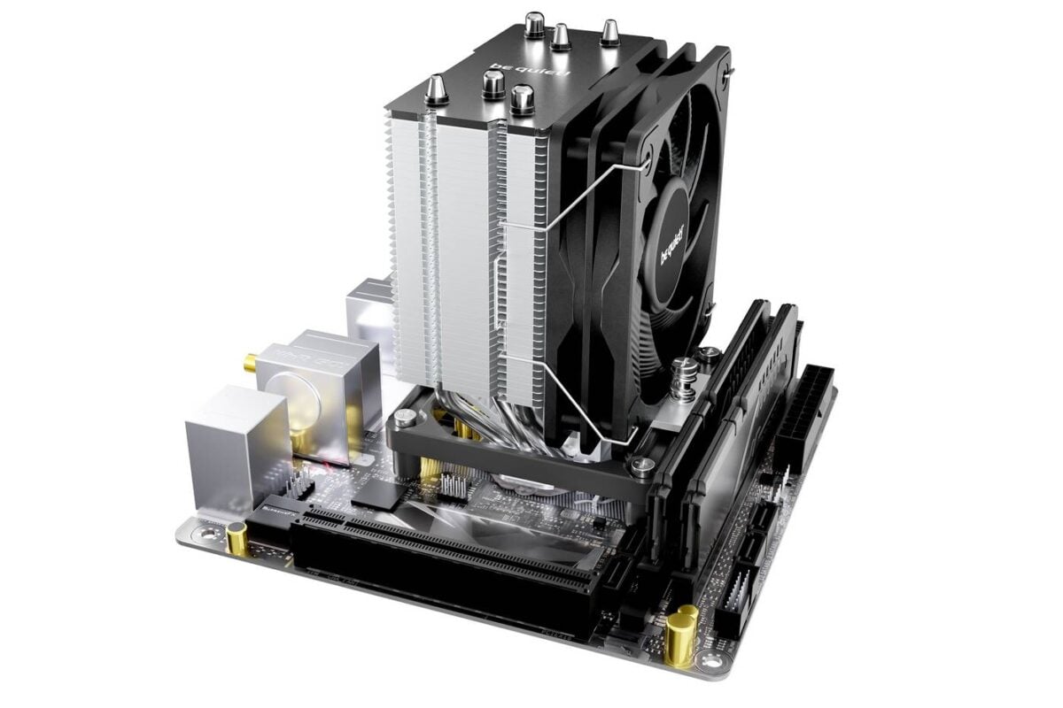 be quiet! Pure Rock Slim 3 - on a motherboard.