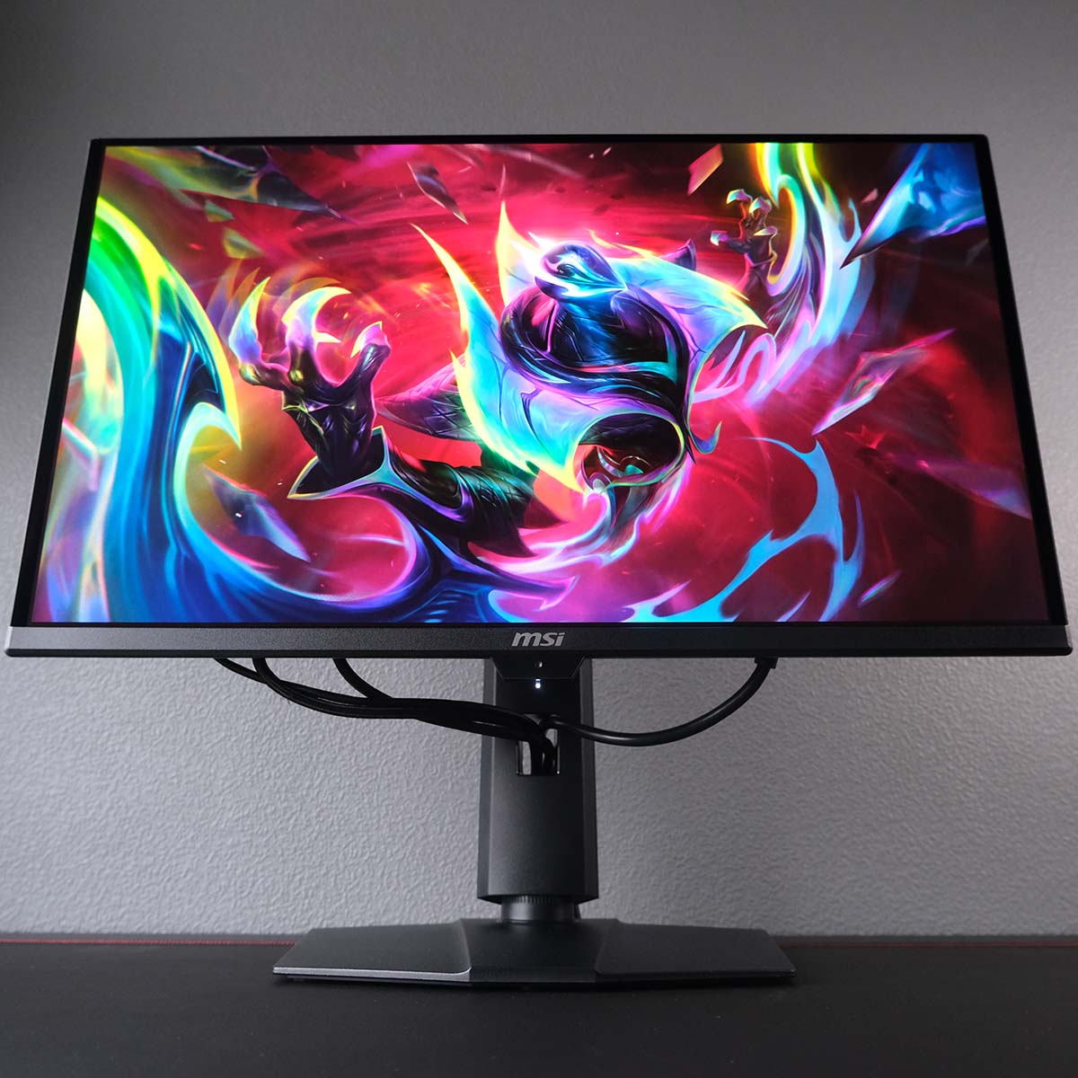 Empyrean Nocturne artwork from League of Legends, displayed on MSI MPG 271QR QD-OLED X50.
