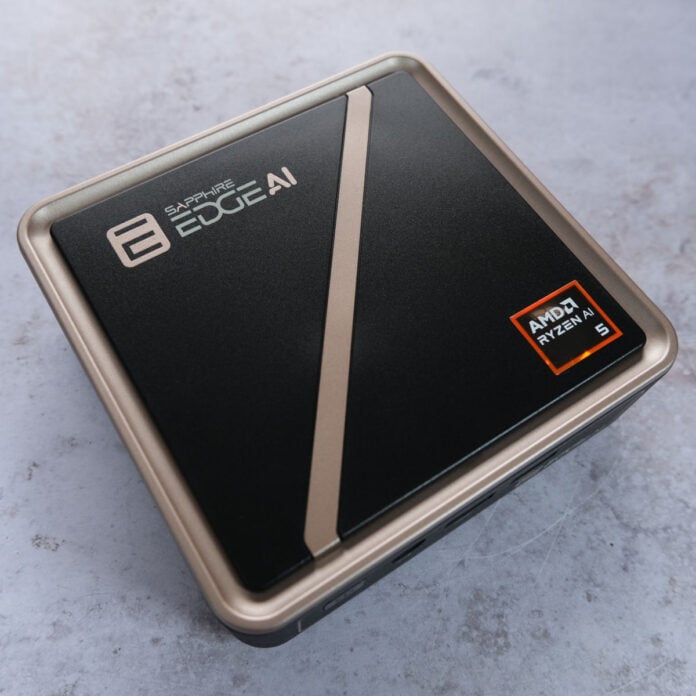 Sapphire Edge AI 340 - Top-Down A top-down view of the top of Sapphire Edge AI 340.