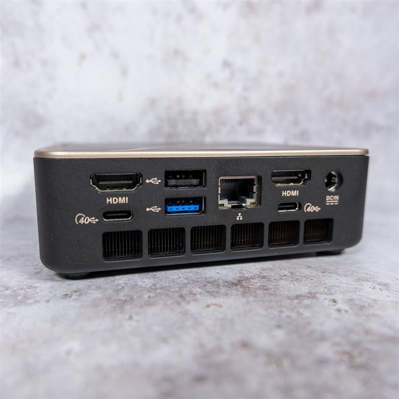 A rear view of Sapphire Edge AI 340.