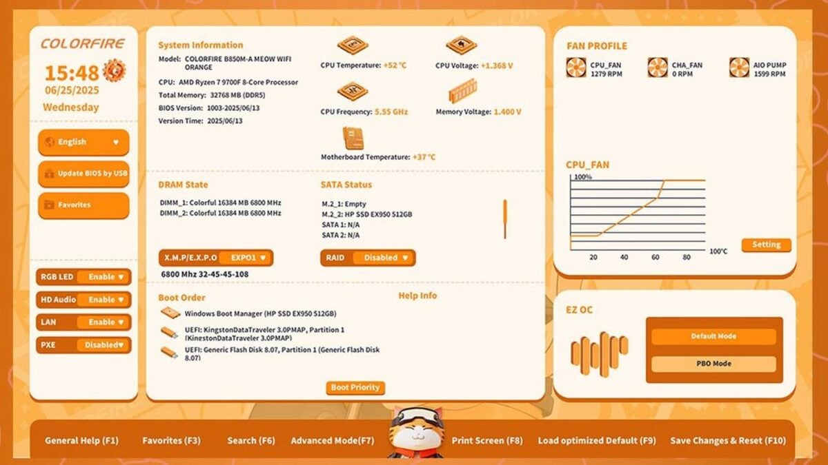 Colorful B850M-MEOW WiFi7 V14 - BIOS.
