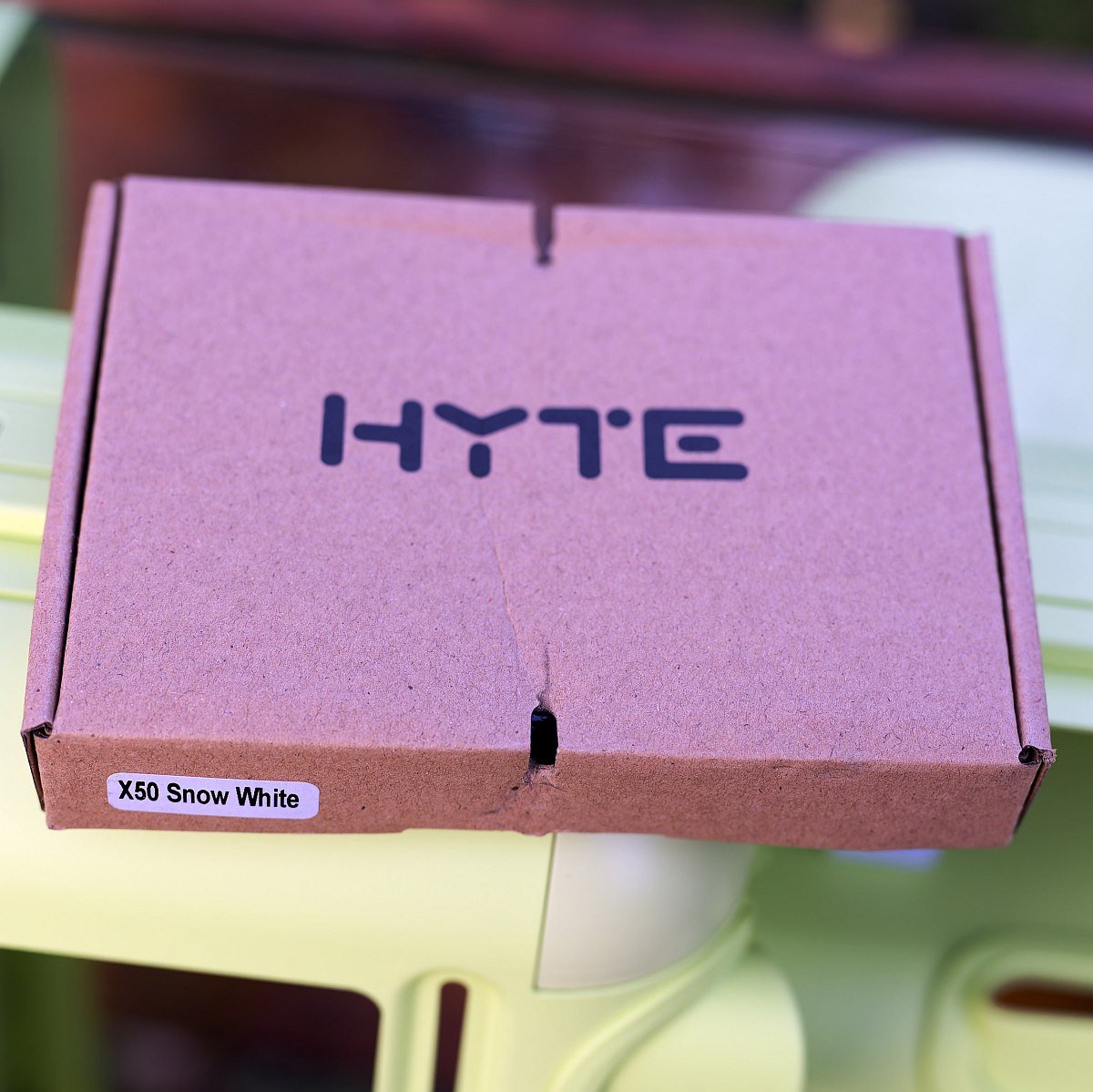 Hyte X50 Accessory box put on the chassis