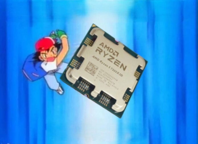 I choose you AMD Ryzen 5 7500X3D.