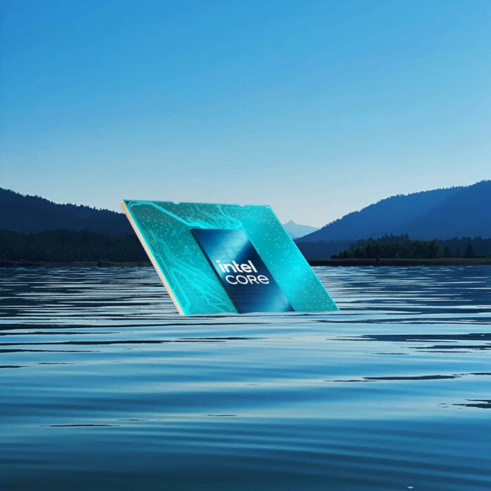 Intel Core processor in a lake.