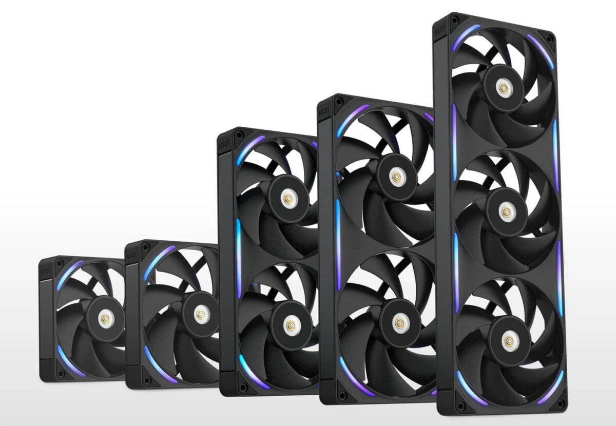 NZXT Performance F Series black fans.