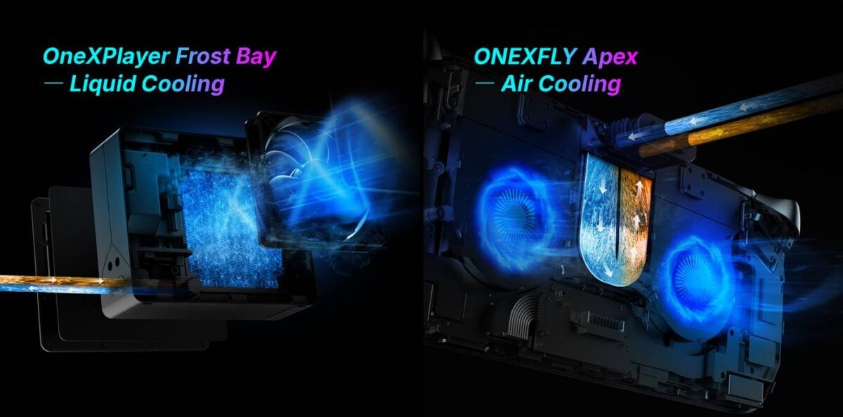 One-Netbook OneXFly Apex - cooling.