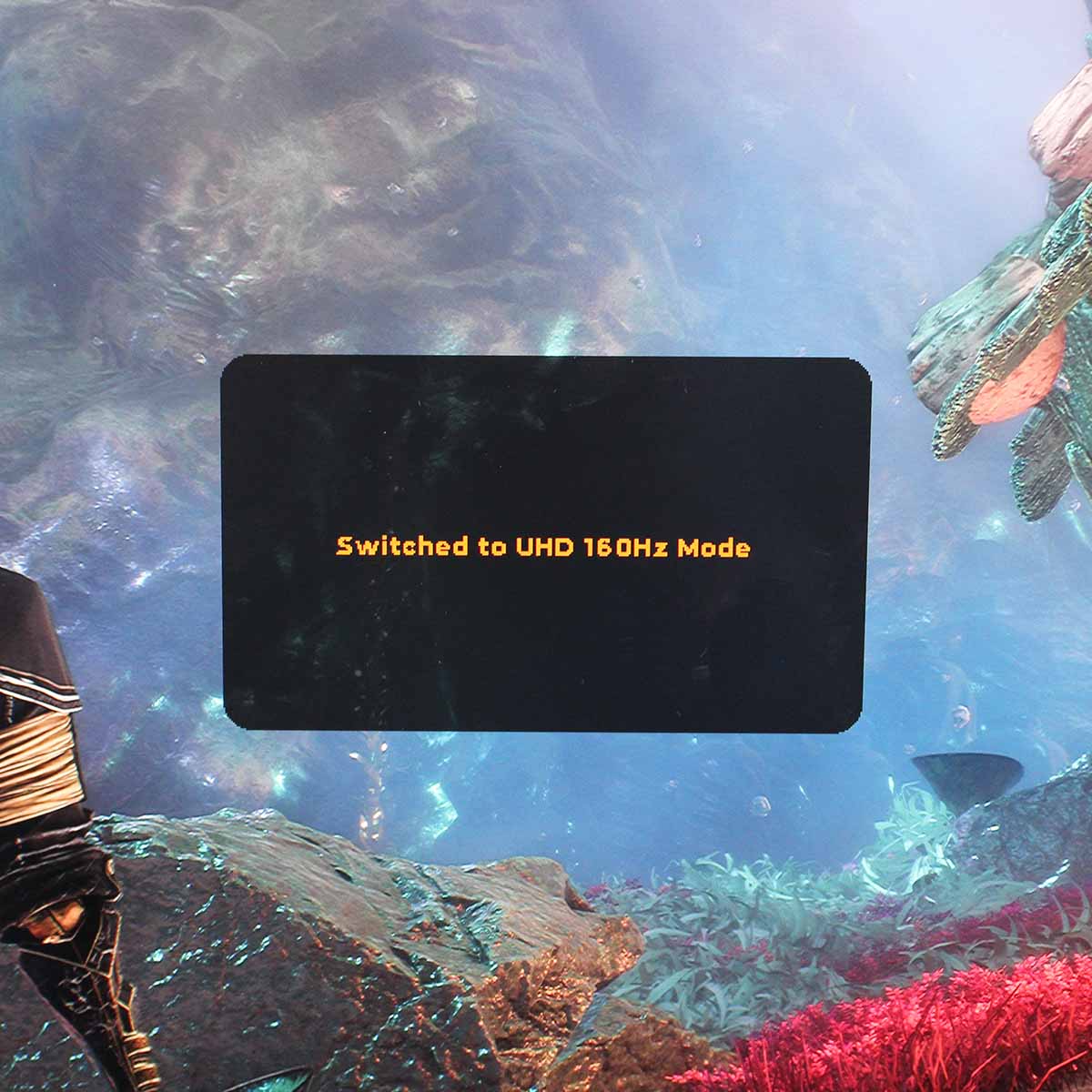 AOC Gaming U27G4R dual-frame gaming monitor after switching mode