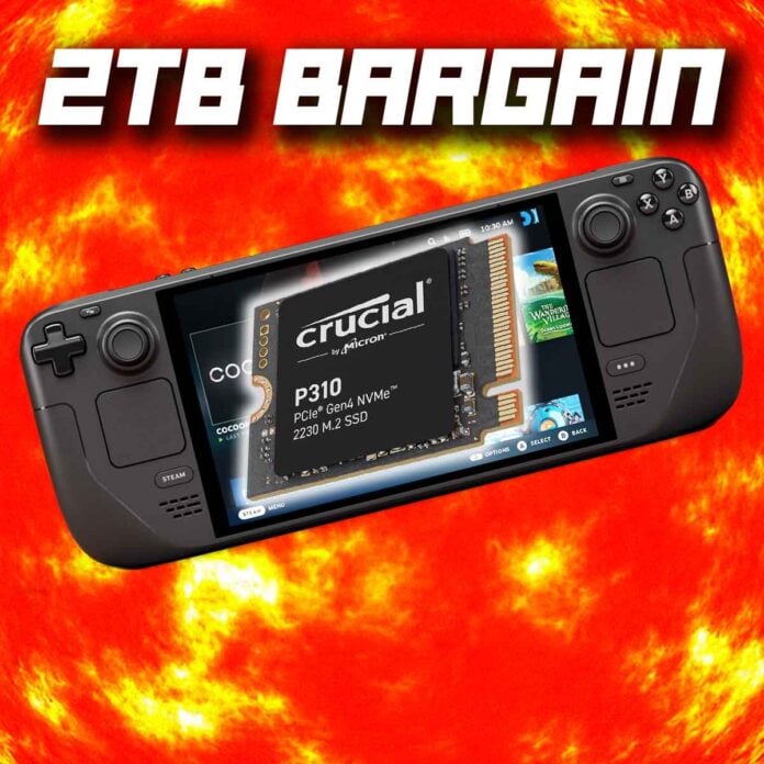 Crucial P310 Steam Deck SSD deal