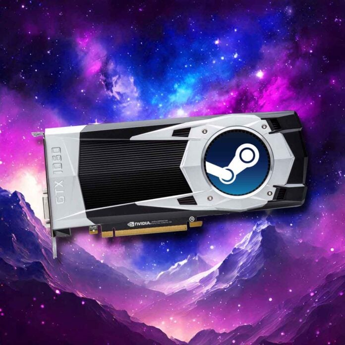 Steam Survey October 2025: Nvidia GeForce GTX 1060 graphics card.