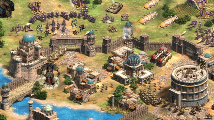 A mix of RTS games.
