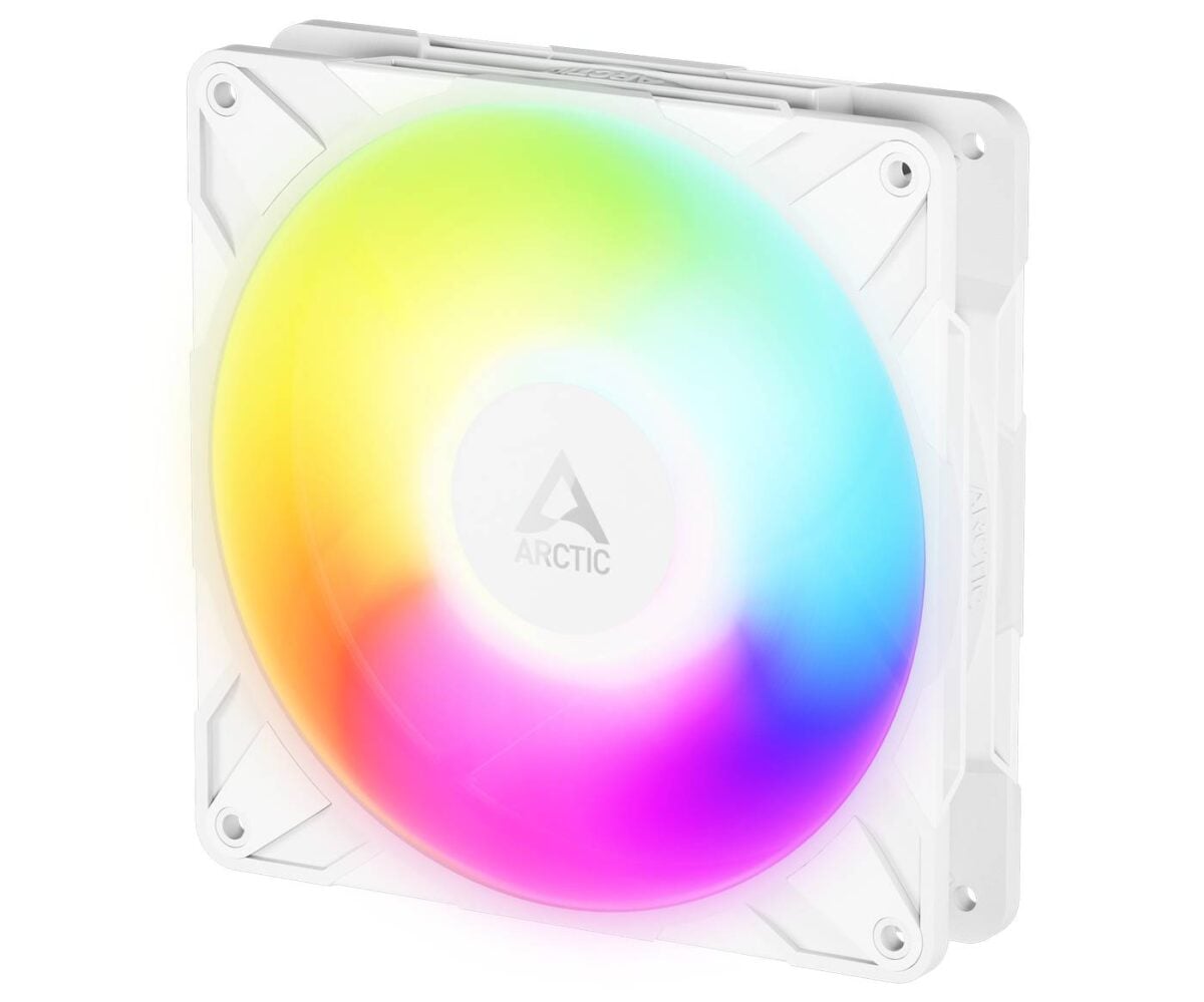 Arctic P14 Pro Reverse fan - white RGB.