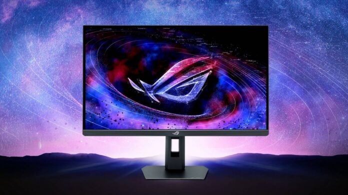 Asus ROG Strix 5K XG27JCG gaming monitor.
