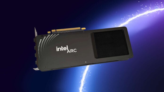 Intel Arc B series graphics card.