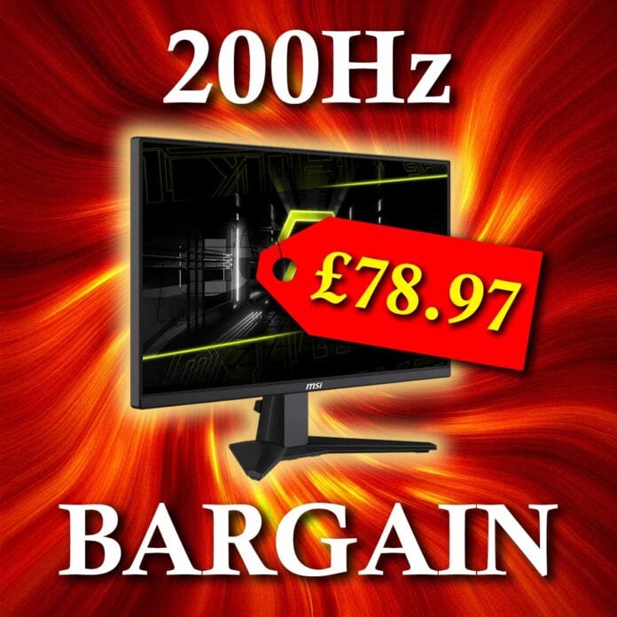 MSI 200Hz monitor bargain