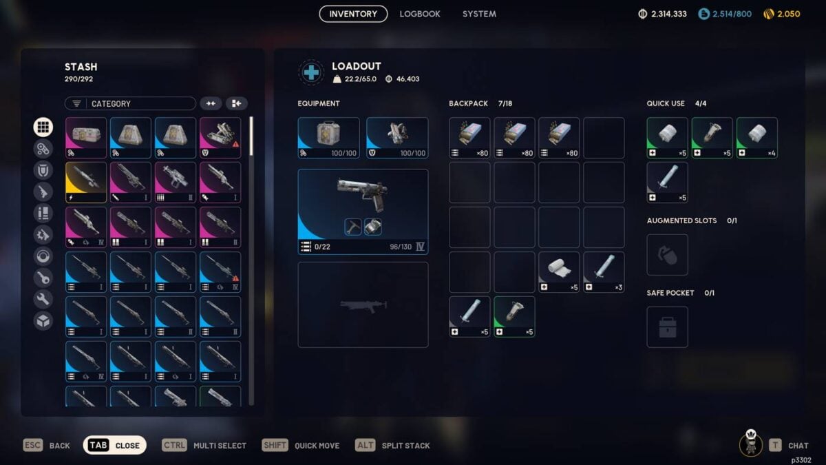 ARC Raiders - Inventory.