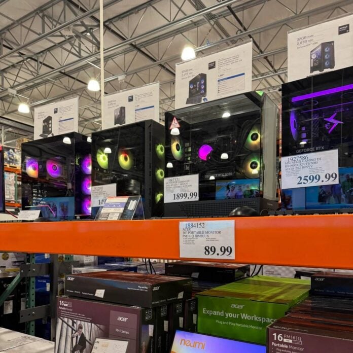 Costco removing RAM from display units.
