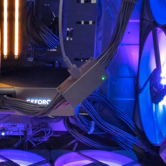 Cybenetics anti-melt adapter in action.