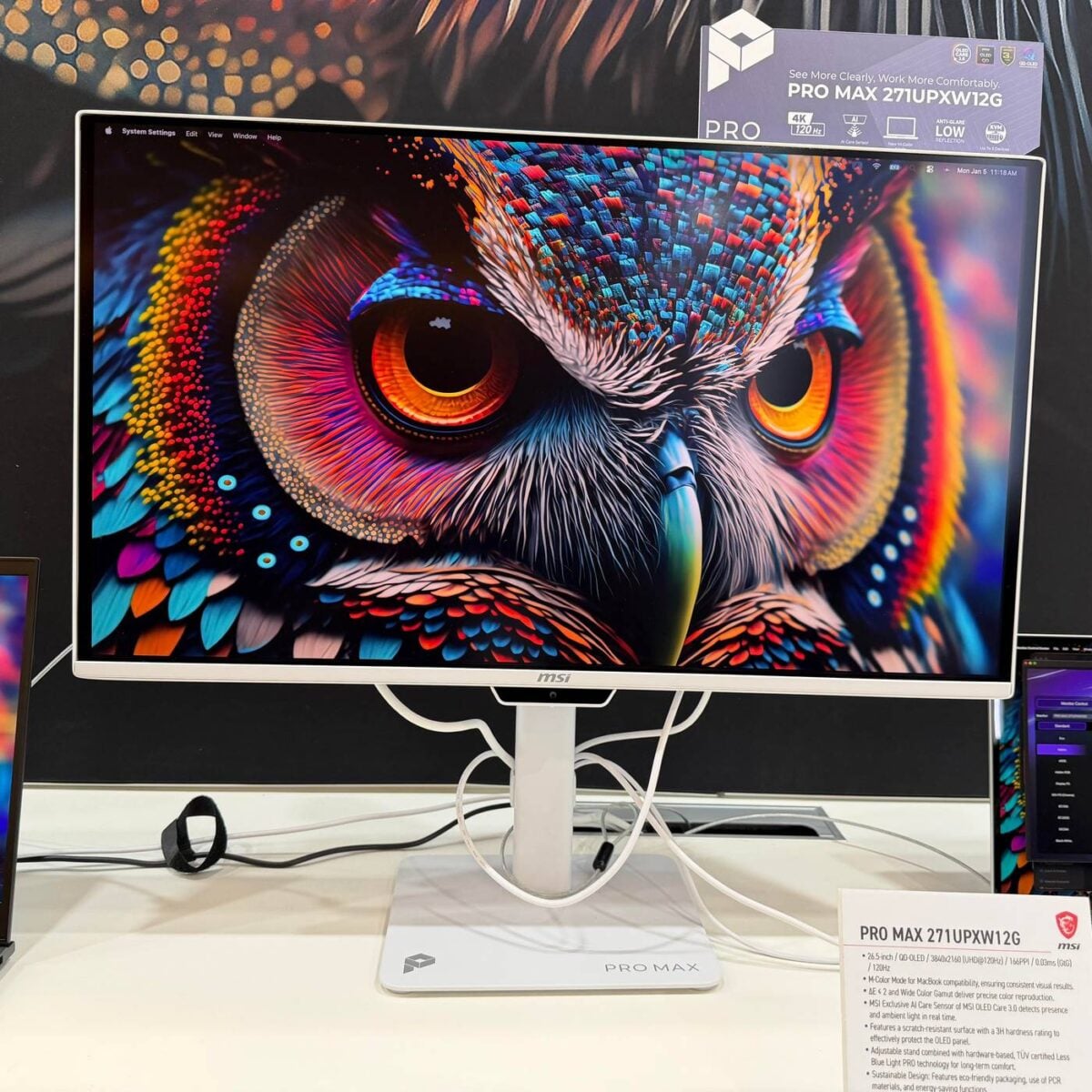 MSI Pro Max monitor.