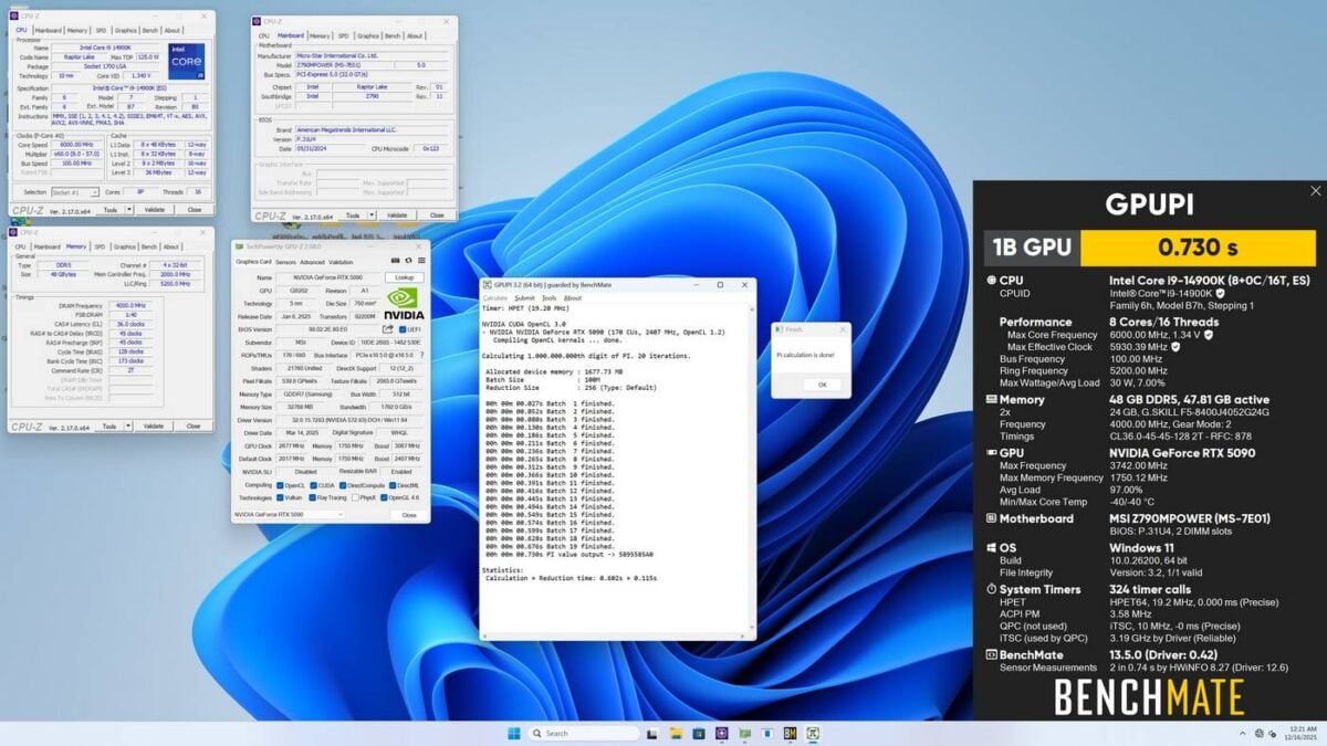 MSI RTX 5090 Lightning - overclocking.